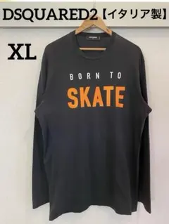 DSQUARED2 長袖Tシャツ XL ブラック ロンT イタリア製