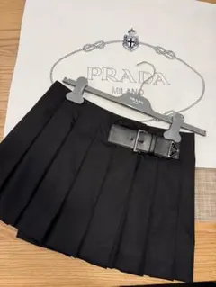 PRADA Re-Nylon プリーツスカート ブラック 36のサムネイル