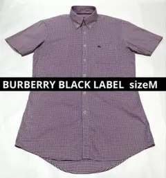BURBERRY BLACK LABEL 半袖　サイズM パープル系のサムネイル