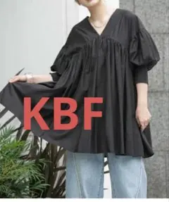 KBF ボリュームギャザーミニワンピース