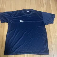Mizuno ネイビーシャツ Lサイズ　紺色　速乾シャツ　メンズ