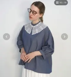 ハウピア 秋色あじさいブラウス - メルカリ