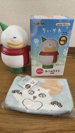 ちいかわ　一番くじラスト賞＆D賞ポーチ　※電池付き