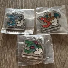 ポケモン30周年記念メタルチャームマスコット リザードンフシギバナカメックス