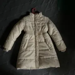 クリーム色 ダウンコート　子供用130センチ