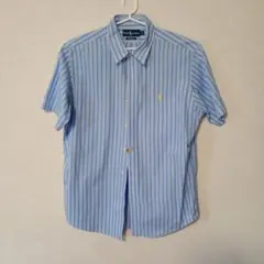 Ralph Lauren ストライプ 半袖シャツ XL　業者クリーニング済