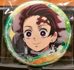 鬼滅の刃　竈門炭治郎　グリッター缶バッジ