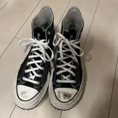 CONVERSE 厚底 ハイカット 黒 28cm チャックテイラー