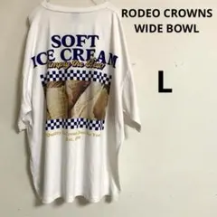 RODEO CROWNS WIDE BOWL Tシャツ　白　ホワイト　サイズLのサムネイル
