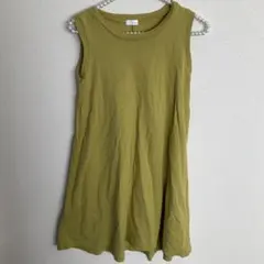 LOWRYS FARM ノースリーブワンピース オリーブグリーン