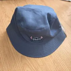 スティッチ リバーシブルハット 青