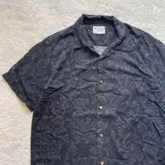 90s vintage 古着　ペイズリー柄　総柄　アロハシャツ　半袖シャツ　XL