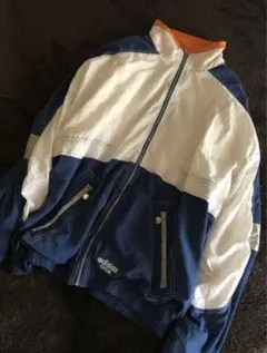 【adidas】 ナイロンジャケット 銀タグ　万国旗タグ　80s 90s