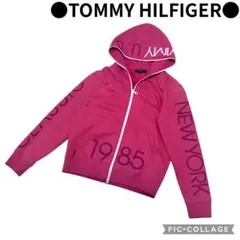 TOMMY HILFIGER トミーヒルフイガー パーカー　赤　レッド　ピンク