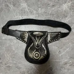 y2k 00's グランジ ウエストポーチ バッグ スタッズ付き 【コ】