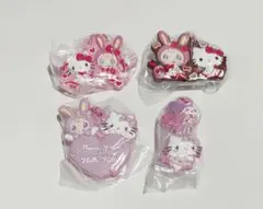 メゾピアノ　ハローキティ　ガチャ　ラバーマスコット　4個セット