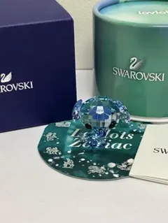 スワロフスキー Lovlots ラブロッツ 犬 ドッグ 置物 フィギュリン 緑