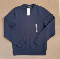 新品　ユニクロ　ウォッシャブルミラノリブ　クルーネックセーター