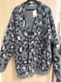 BAYFLOWベイフロー　レオパード柄オーバーサイズニットカーディガン4　ヒョウ