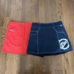 （K25483）フィラ ゴルフ スカート ショートパンツセット Mサイズ