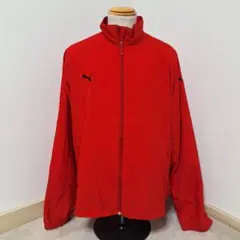 PUMA/プーマ 裏メッシュ ウーブンジャケット【2XL】赤 メンズ
