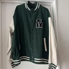BEAMS HEART スタジャン グリーン ホワイト