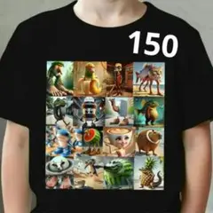 イタリアンブレインロット Tシャツ 半袖 ブラック 黒 150 半袖