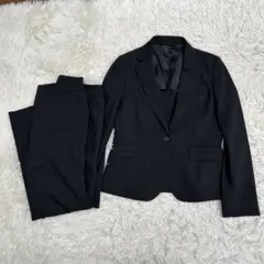 I.M.G.N. AOYAMA スーツパンツ　セットアップ　ストライプ　ブラック