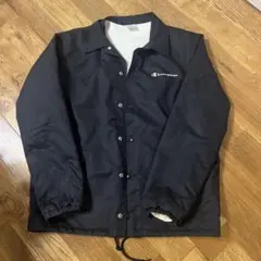 Champion ブラック コーチジャケット LARGE
