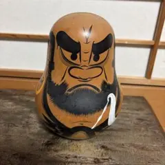 木彫 目出し達磨 置物 だるま ダルマ 木製 昭和レトロ 彫刻 目出し