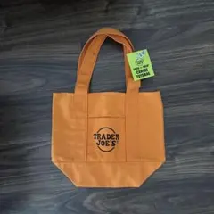 【新品】Trader Joe's キャンバス トートバッグ オレンジのサムネイル