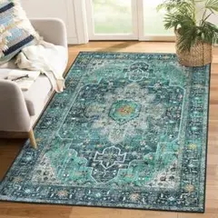 【新品】ペルシャ風カーペット ラグマット 1.5畳 130×180cm 抗菌防臭