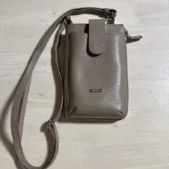 BARCOS スマホショルダーバッグ グレージュ