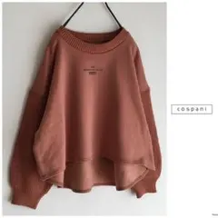 ◯クールカレアン COSPANI【洗える】裏起毛 異素材 切り替え トップス