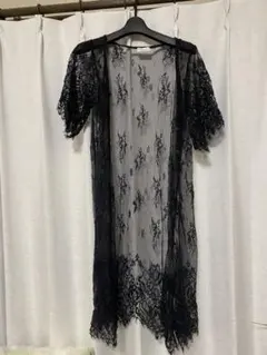 レースロングカーディガン