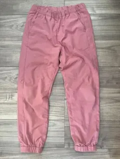 ユニクロ UNIQLO キッズ パンツ 140cm くすみピンク フリース裏地