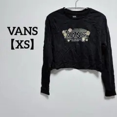 美品✨️VANS【XS】Tシャツ 長袖 花柄プリント クロップド丈
