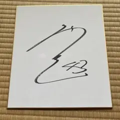 水野達稀　直筆サイン色紙　即購入◎のサムネイル