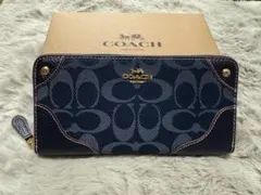 COACH ネイビー 長財布