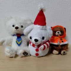 ユニベア クリスマス ハロウィン ドナルド セット キーホルダー ぬいぐるみ