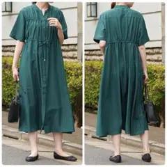新品タグ付き♡アズノゥアズドゥバズ シュワサラギャザSHOP シャツワンピース