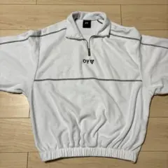 OY ホワイト ジップアップ トレーナー
