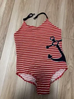 Tommy Hilfiger 赤と白ストライプ水着100