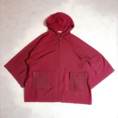 ensuite エンスウィート ハーモニー30 ジップパーカー M 赤系 ５部袖