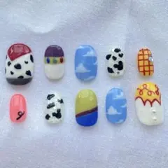 【オーダー専用】ディズニー　トイストーリー　キャラクターネイルチップ