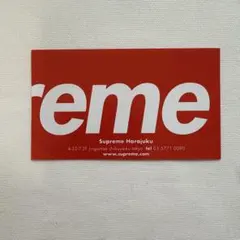 Supreme 原宿店 ショップカード１枚