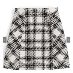 GRL インパン裏地付きチェック柄ツイードミニスカート