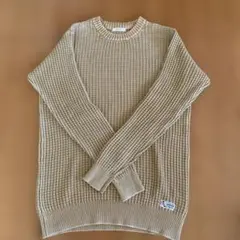 BAYFLOW ベージュ リブ編みセーター