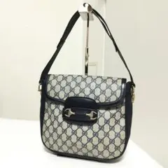 グッチ　オールドグッチ　ワンショルダーバッグ　ホースビット GGレザー