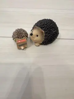 ハリネズミ 置物 2点セット
